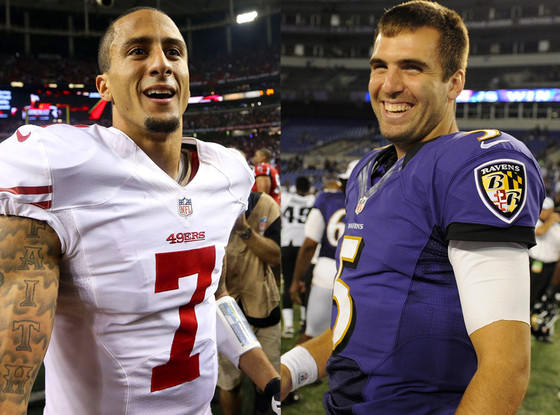 Colin Kaepernick, Joe Flacco Colin Kaepernick, Joe Flacco